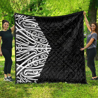 Black New Zealand Puhoro Maori Tattoo Quilt LT14 - Polynesian Pride