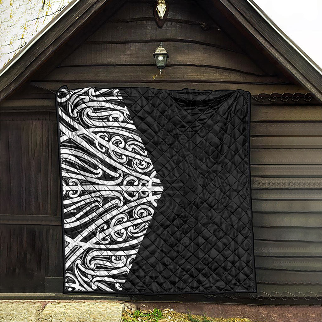 Black New Zealand Puhoro Maori Tattoo Quilt LT14 - Polynesian Pride