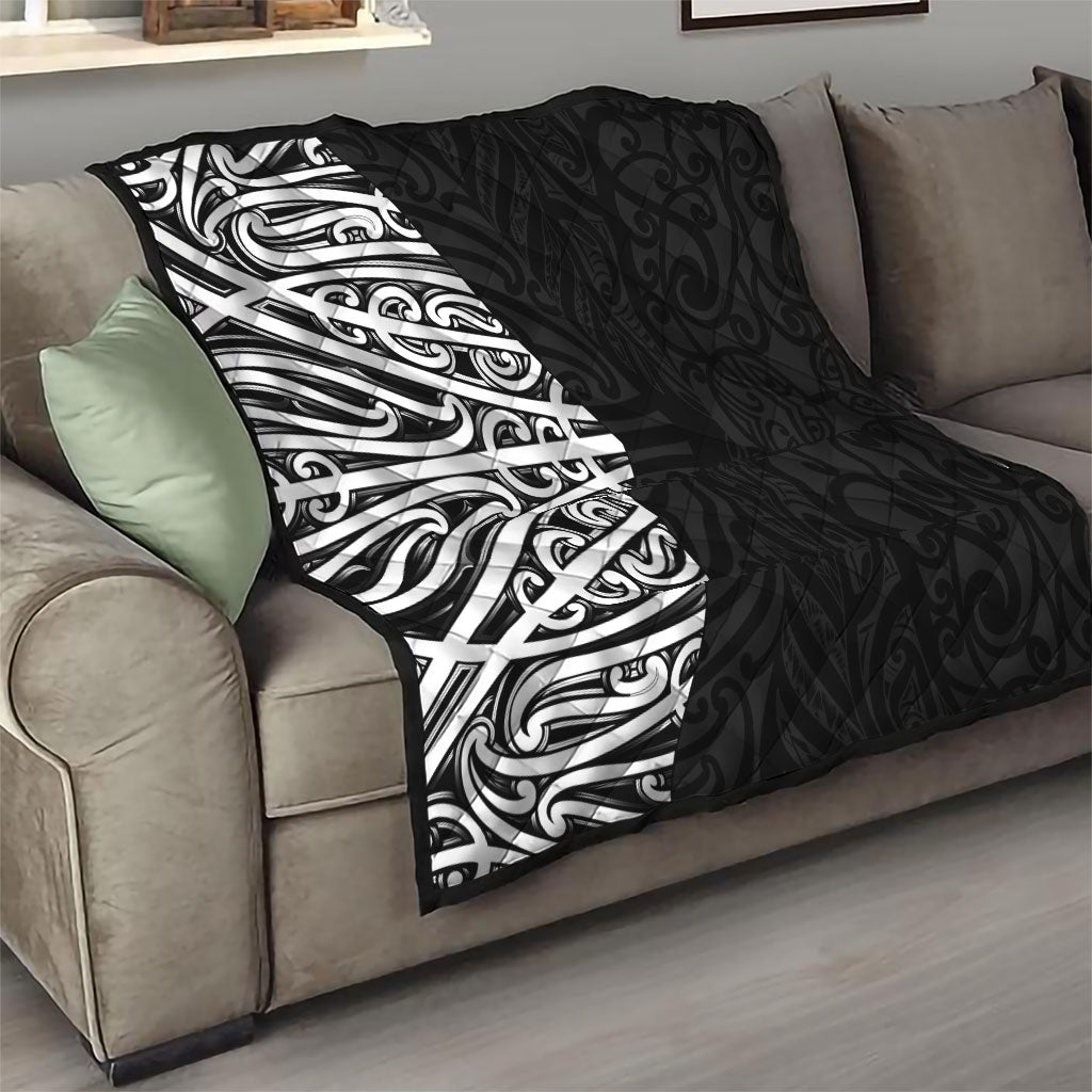 Black New Zealand Puhoro Maori Tattoo Quilt LT14 - Polynesian Pride