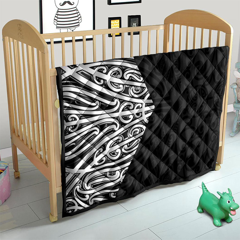 Black New Zealand Puhoro Maori Tattoo Quilt LT14 - Polynesian Pride