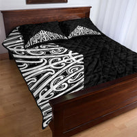 Black New Zealand Puhoro Maori Tattoo Quilt Bed Set LT14 - Polynesian Pride