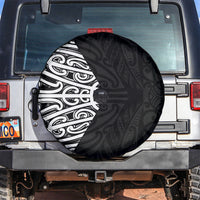 Black New Zealand Puhoro Maori Tattoo Spare Tire Cover LT14 Black - Polynesian Pride