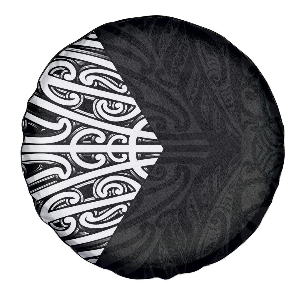 Black New Zealand Puhoro Maori Tattoo Spare Tire Cover LT14 - Polynesian Pride