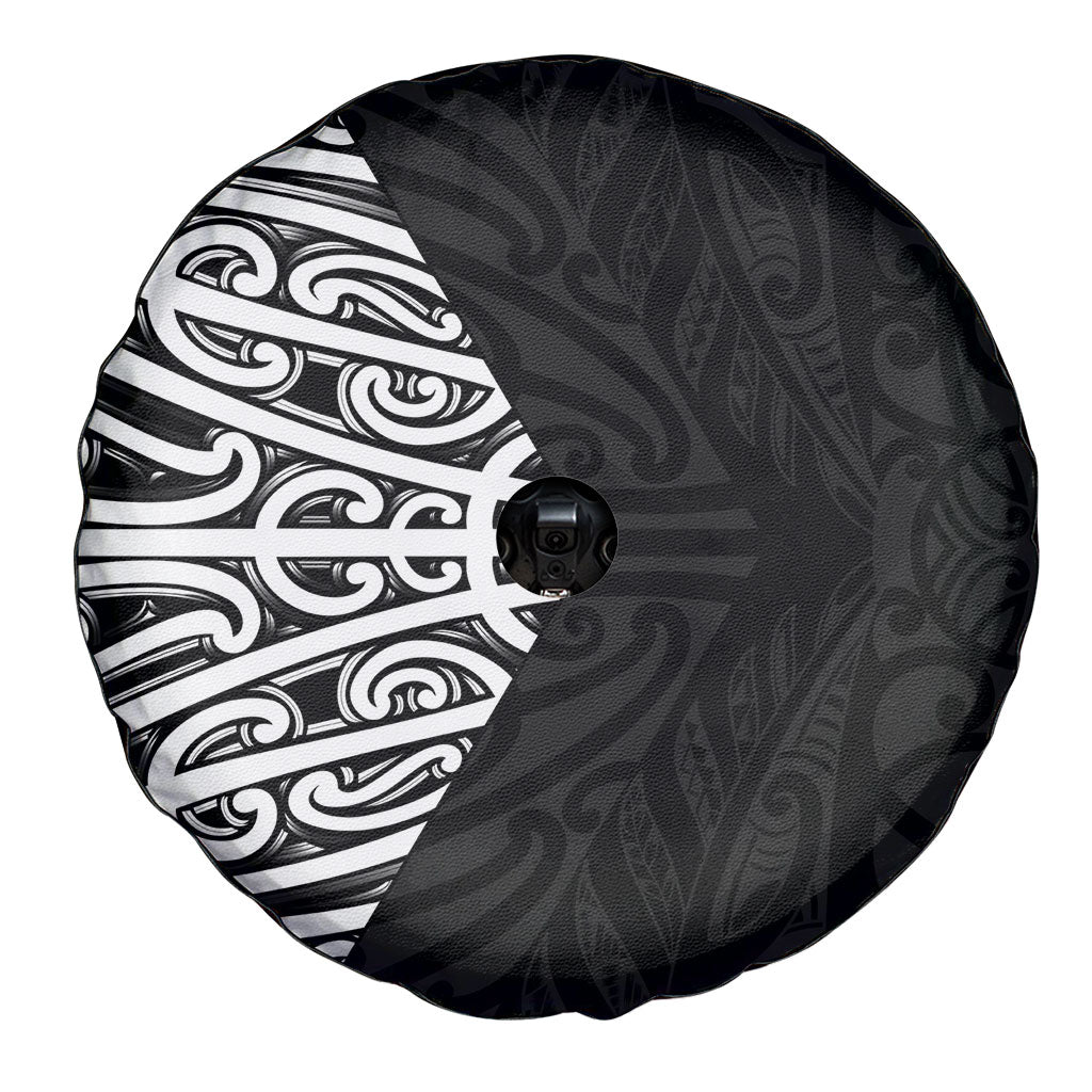 Black New Zealand Puhoro Maori Tattoo Spare Tire Cover LT14 - Polynesian Pride