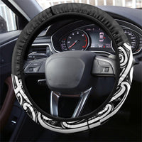 Black New Zealand Puhoro Maori Tattoo Steering Wheel Cover LT14 - Polynesian Pride