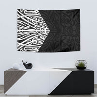 Black New Zealand Puhoro Maori Tattoo Tapestry LT14 - Polynesian Pride