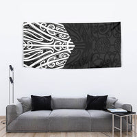 Black New Zealand Puhoro Maori Tattoo Tapestry LT14 - Polynesian Pride