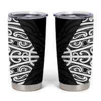 Black New Zealand Puhoro Maori Tattoo Tumbler Cup LT14 Black - Polynesian Pride