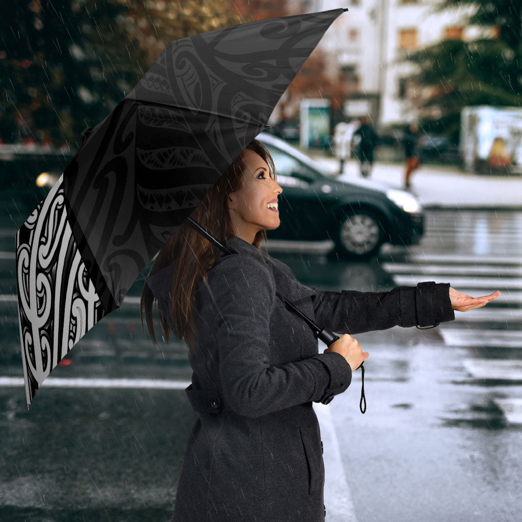 Black New Zealand Puhoro Maori Tattoo Umbrella LT14 - Polynesian Pride