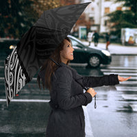 Black New Zealand Puhoro Maori Tattoo Umbrella LT14 - Polynesian Pride