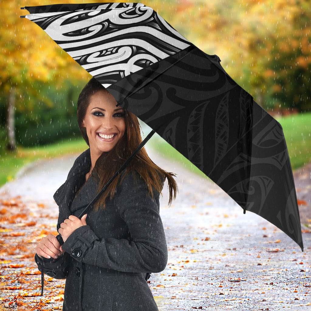 Black New Zealand Puhoro Maori Tattoo Umbrella LT14 - Polynesian Pride