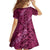 Pink Aloha Hawaii Family Matching Off The Shoulder Long Sleeve Dress and Hawaiian Shirt Hawaiian Kakau Ohia Lehua Lei - Polynesian Pride
