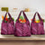 Pink Aloha Hawaii Grocery Bag Hawaiian Kakau Ohia Lehua Lei - Polynesian Pride