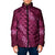 Pink Aloha Hawaii Padded Jacket Hawaiian Kakau Ohia Lehua Lei - Polynesian Pride