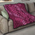 Pink Aloha Hawaii Quilt Hawaiian Kakau Ohia Lehua Lei - Polynesian Pride