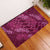 Pink Aloha Hawaii Rubber Doormat Hawaiian Kakau Ohia Lehua Lei - Polynesian Pride