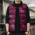 Pink Aloha Hawaii Sleeveless Puffer Jacket Hawaiian Kakau Ohia Lehua Lei - Polynesian Pride