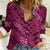 Pink Aloha Hawaii Women Casual Shirt Hawaiian Kakau Ohia Lehua Lei - Polynesian Pride