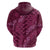 Pink Aloha Hawaii Zip Hoodie Hawaiian Kakau Ohia Lehua Lei - Polynesian Pride