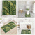 Green Aloha Hawaii Bathroom Set Hawaiian Kakau Ohia Lehua Lei - Polynesian Pride