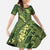 Green Aloha Hawaii Family Matching Puletasi and Hawaiian Shirt Hawaiian Kakau Ohia Lehua Lei - Polynesian Pride