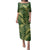 Green Aloha Hawaii Family Matching Puletasi and Hawaiian Shirt Hawaiian Kakau Ohia Lehua Lei - Polynesian Pride
