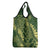 Green Aloha Hawaii Grocery Bag Hawaiian Kakau Ohia Lehua Lei - Polynesian Pride