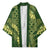 Green Aloha Hawaii Kimono Hawaiian Kakau Ohia Lehua Lei - Polynesian Pride