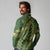 Green Aloha Hawaii Long Sleeve Polo Shirt Hawaiian Kakau Ohia Lehua Lei - Polynesian Pride