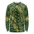 Green Aloha Hawaii Long Sleeve Shirt Hawaiian Kakau Ohia Lehua Lei - Polynesian Pride