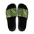 Green Aloha Hawaii Slide Sandals Hawaiian Kakau Ohia Lehua Lei - Polynesian Pride