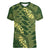 Green Aloha Hawaii Women V-Neck T-Shirt Hawaiian Kakau Ohia Lehua Lei - Polynesian Pride