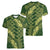 Green Aloha Hawaii Women V-Neck T-Shirt Hawaiian Kakau Ohia Lehua Lei - Polynesian Pride