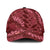 Maroon Aloha Hawaii Classic Cap Hawaiian Kakau Ohia Lehua Lei - Polynesian Pride