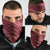 Maroon Aloha Hawaii Neck Gaiter Hawaiian Kakau Ohia Lehua Lei LT14