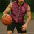 Maroon Aloha Hawaii Sleeveless Zip Hoodie Hawaiian Kakau Ohia Lehua Lei - Polynesian Pride