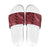 Maroon Aloha Hawaii Slide Sandals Hawaiian Kakau Ohia Lehua Lei - Polynesian Pride