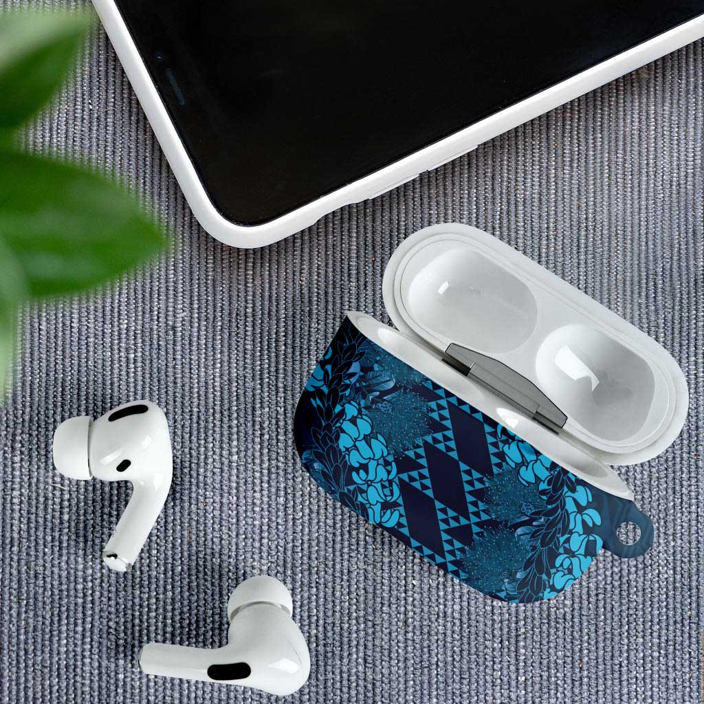 Naval Night Aloha Hawaii AirPods Case Hawaiian Kakau Ohia Lehua Lei - Polynesian Pride