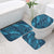 Naval Night Aloha Hawaii Bathroom Set Hawaiian Kakau Ohia Lehua Lei - Polynesian Pride
