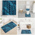 Naval Night Aloha Hawaii Bathroom Set Hawaiian Kakau Ohia Lehua Lei - Polynesian Pride