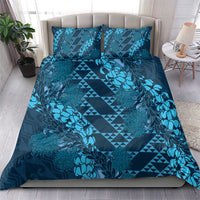 Naval Night Aloha Hawaii Bedding Set Hawaiian Kakau Ohia Lehua Lei - Polynesian Pride