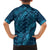 Naval Night Aloha Hawaii Family Matching Off The Shoulder Long Sleeve Dress and Hawaiian Shirt Hawaiian Kakau Ohia Lehua Lei - Polynesian Pride