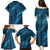 Naval Night Aloha Hawaii Family Matching Puletasi and Hawaiian Shirt Hawaiian Kakau Ohia Lehua Lei - Polynesian Pride