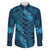 Naval Night Aloha Hawaii Family Matching Puletasi and Hawaiian Shirt Hawaiian Kakau Ohia Lehua Lei - Polynesian Pride