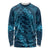 Naval Night Aloha Hawaii Long Sleeve Shirt Hawaiian Kakau Ohia Lehua Lei - Polynesian Pride