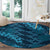 Naval Night Aloha Hawaii Round Carpet Hawaiian Kakau Ohia Lehua Lei - Polynesian Pride