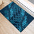 Naval Night Aloha Hawaii Rubber Doormat Hawaiian Kakau Ohia Lehua Lei - Polynesian Pride