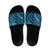 Naval Night Aloha Hawaii Slide Sandals Hawaiian Kakau Ohia Lehua Lei - Polynesian Pride
