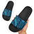 Naval Night Aloha Hawaii Slide Sandals Hawaiian Kakau Ohia Lehua Lei - Polynesian Pride