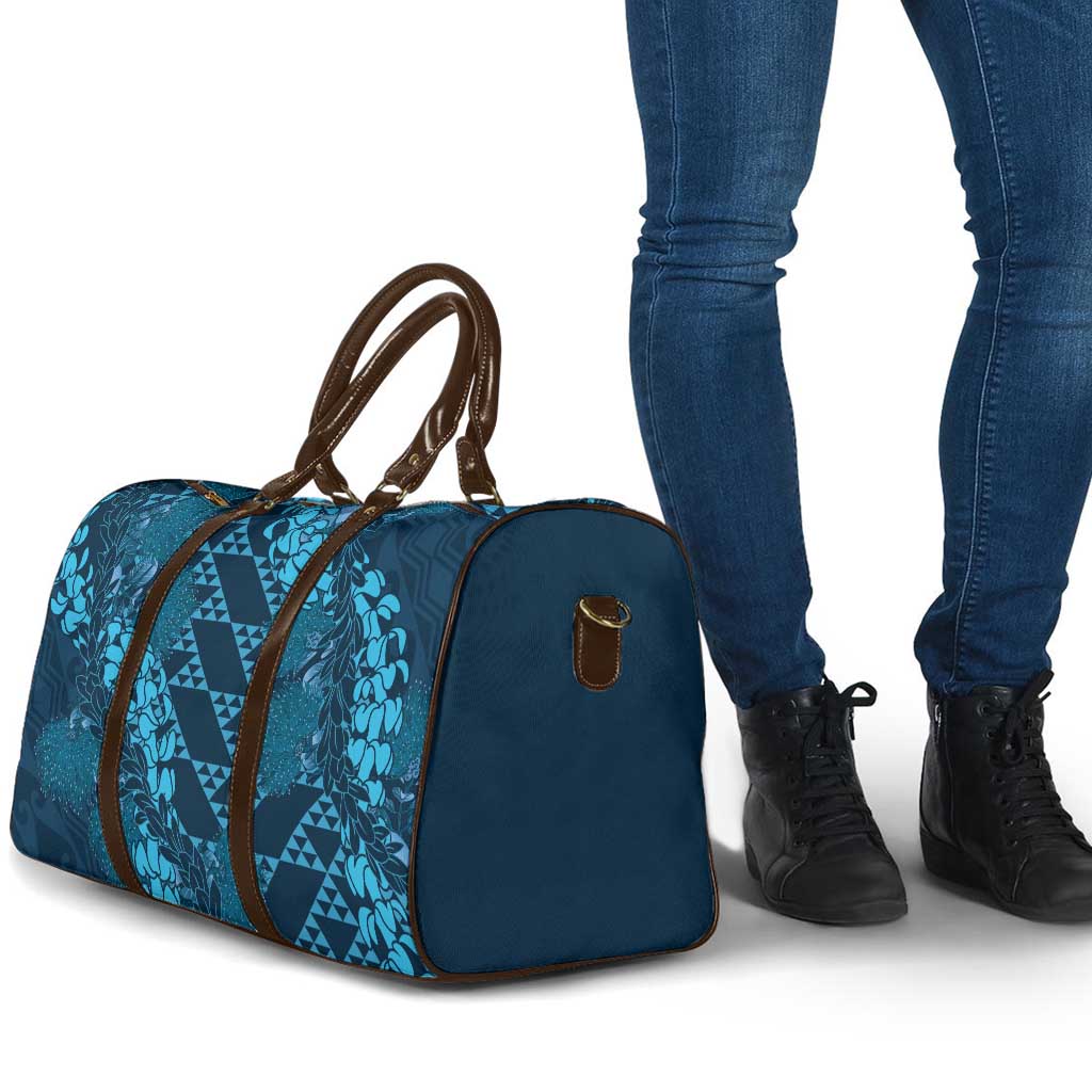 Naval Night Aloha Hawaii Travel Bag Hawaiian Kakau Ohia Lehua Lei - Polynesian Pride